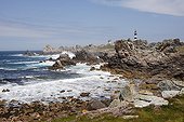 The semaphore and Créac'h lighthouse on the island of Ouessant
