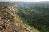 Caldera of an extinct volcano Suswa Rift Valley Kenya 