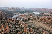 Site archéologique et rochers Hampi Vijayanagara Inde