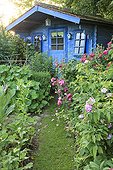 Vegetable Garden and Blue Hut Le Jardin des Lianes ; Le jardin des lianes