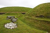 Tumulus on the Neolithic site of Knowth in Ireland