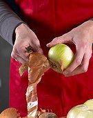 Peeling onions