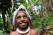 Young woman wearing wedding PapuaNew- Guinea