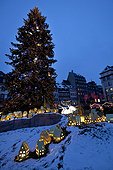 Great Christmas Tree Place Kleber Strasbourg Alsace France