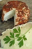 Goat cheese and Sheep cheese with parsley