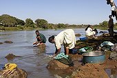 Laundry in the Blue Nile Ethiopia Debre Markos 