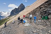 Walcott's Quarry Site of the Burgess shale Rockies Canada