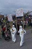 Demonstration against shale gas in Ardeche France
