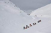 Winter expedition on the island Ammassalik Greenland