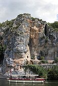 Château des Anglais in a cliff bordering the Lot France 