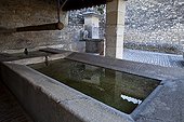 Wash house in the village of Murs in Provence France