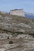 Mont Aiguille in the fall for the Pas de l'Aiguille France 