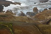 Kerlingarfjoll volcanic mountains in Iceland 