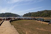 Ecotourism boat Periyar Wildlife Sanctuary Kerala India