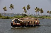 Ecotourism in boat Kerala Backwaters India