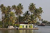 Ecotourism in boat Kerala Backwaters India