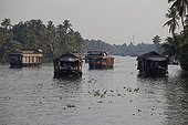 Ecotourism in boat Kerala Backwaters India