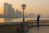 Sunrise on the Bund in Shanghai China