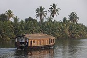 Ecotourism in Kerala Backwaters boat India 