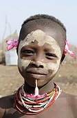 Friendly child from the Karo tribe, portrait, southern Omo valley, southern Ethiopia, Africa