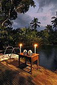 Evening at the pool, Boutique Hotel Serenity, Malabar Escapes, Kerala, India, South India