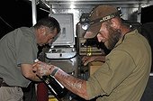 Veterinarian working in north-western Namibia ; Philip (Flip) Stander, veterinarian for the NGO "Desert Lion".