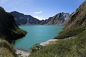 Crater lake of Mount Pinatubo Volcano Philippines Luzon 