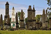 Graves of the Antanosy tribe in the south of Madagascar, Africa, Indian Ocean