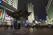 Nightlife of the pedestrian street of Kunming in Yunnan