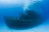 Wreck of the 'Kittiwake' on the bottom Caribbean Grand Cayman