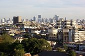 Bangkok saw the temple Wat Saket Thailand
