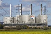 Central heat and power lines Lorraine France 