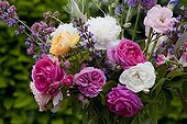 Flowers bouquet in a garden