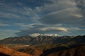 Lenticular clouds over Mt Canigou Pyrenees France 