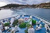 Ferry making the crossing to Malta Mgarr Gozo