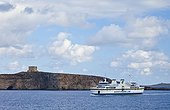 Ferry making the crossing to Malta Comino island