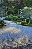Gio-ji temple zen garden in autumn  Japon