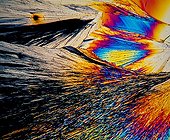 Portugal ; Naphthalene crystals photomicrography with polarized light. Portugal