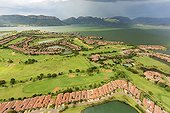 Aerial view of Hartebeesport dam South Africa