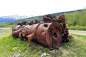 Old steam locomotive abandoned - Alaska USA 