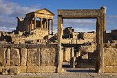 Capitole du site archéologique romain de Dougga - Tunisie
