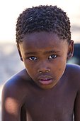 Bushman child portrait - Kalahari Botswana