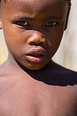 Bushman child portrait - Kalahari Botswana
