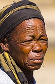 Portrait of a Woman Bushman - Kalahari Botswana