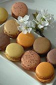 Macaroons and fruit tree blossoms