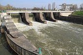Hydroelectric dam Villeneuve-sur-Lot - France 