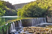 Waterfall over a dam - Cévennes France