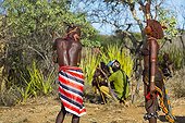 Hamer people at a ceremony - Omo valley Ethiopia 