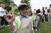 Harvest vegetables - At School of Biodiversity  ; Project implemented by the Champagne Ardenne region to sensitize children to school on Biodiversity.<br>The AFPAN Green Gold is involved in this project for regional photographers working on this project.