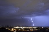 Lightning near Tricastin Nuclear plant - France
